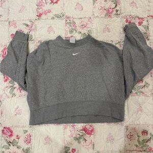 Nike Women's Classic Gray Crew Neck Sweater